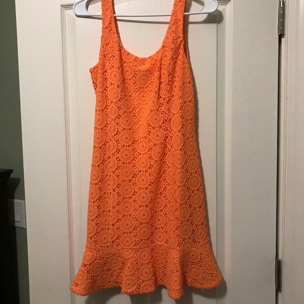Lilly Pulitzer Orange Crochet Dress